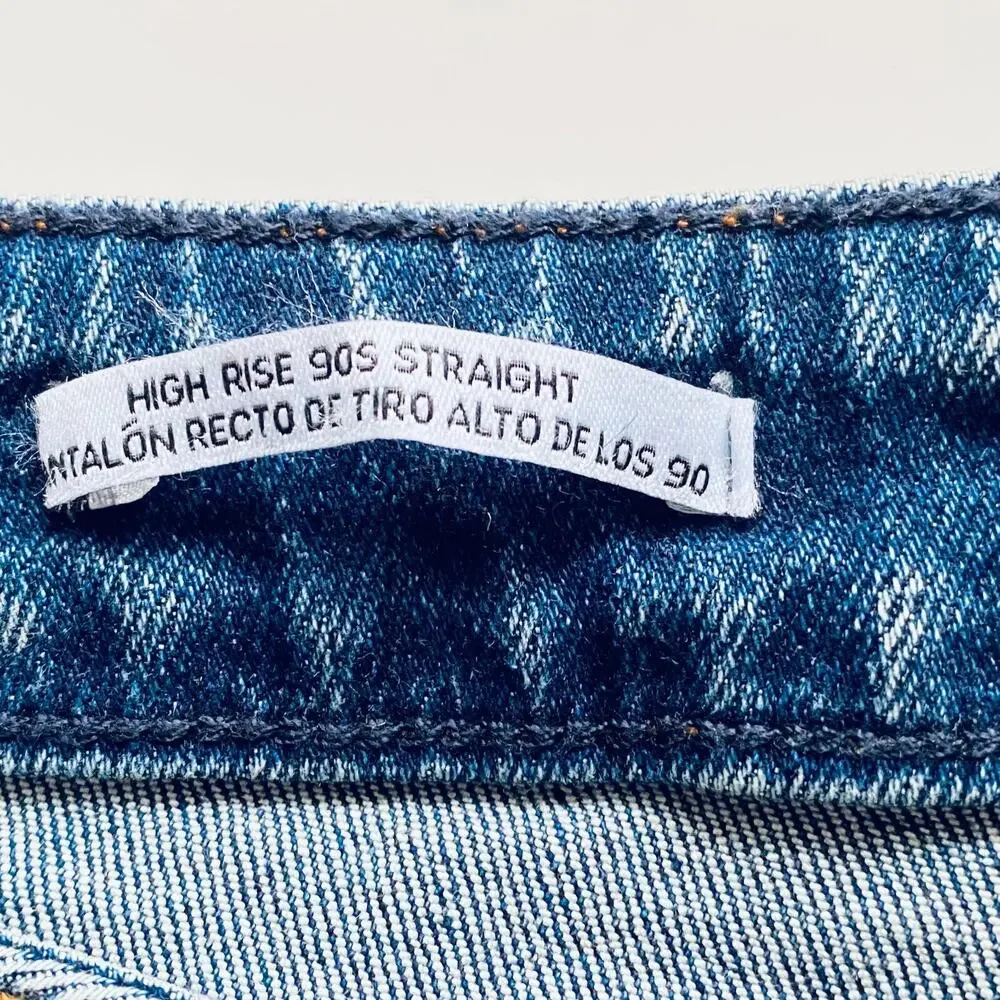 Ava & Viv Jeans Plus 26 High Rise 90s Straight Ankle Stretch Medium Wash New